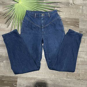 Vintage Zena Mom Jeans Sz 11 28 x 32 High Rise Tapered Leg Pleated Yoke 80s 90s